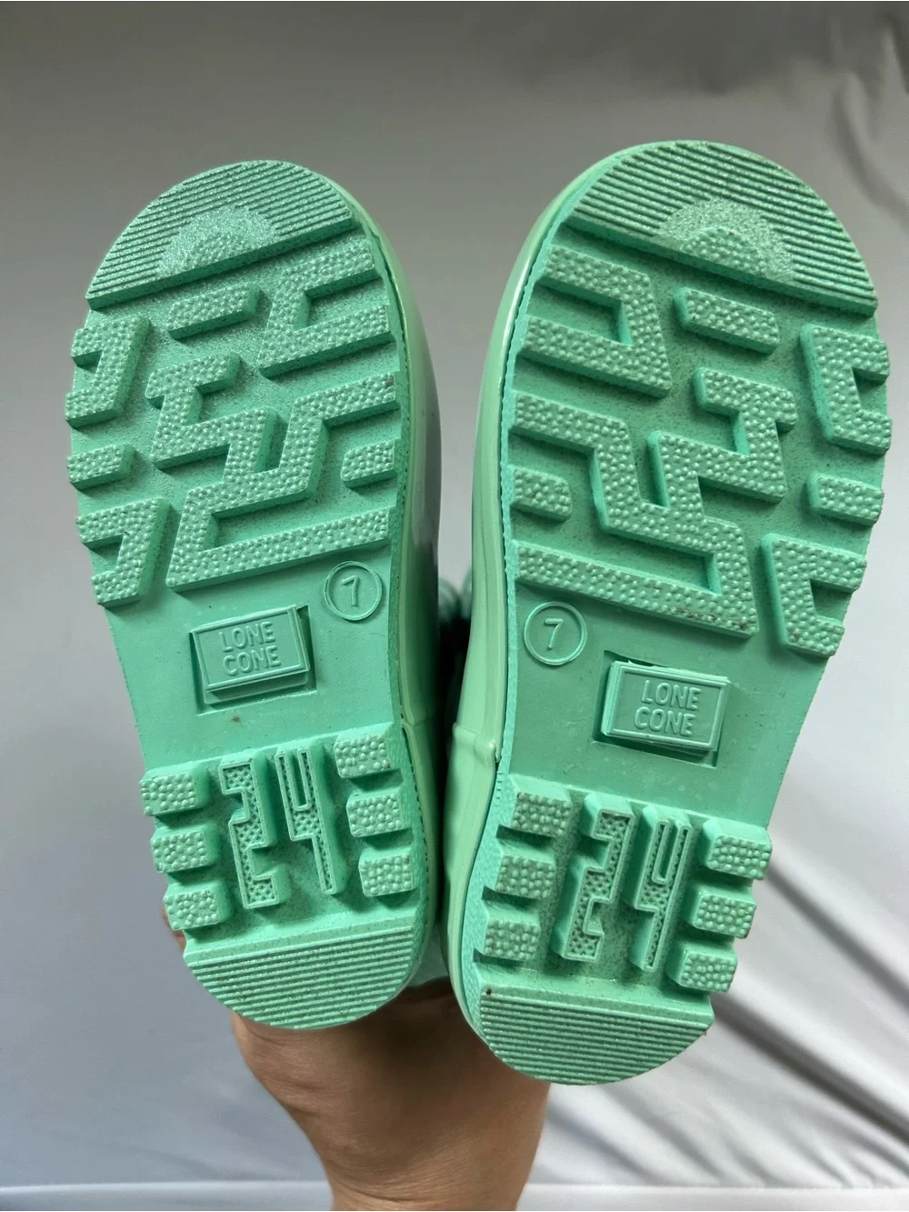 Kids Teal Shark Rain Boots size 7